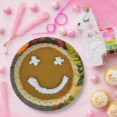 Happy Thanksgiving Pumpkin Pie ペーパープレート (パーティー)