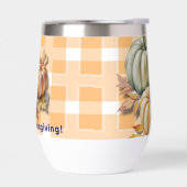 Happy Thanksgiving Pumpkins & Autumn Leaves (左面)