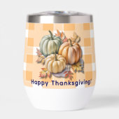 Happy Thanksgiving Pumpkins & Autumn Leaves (正面)