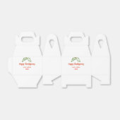 Happy Thanksgiving red green leaves cherry name ye フェイバーボックス (折り畳みなし)