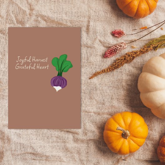 Happy Thanksgiving Rutabaga Greeting Card Download シーズンカード