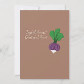 Happy Thanksgiving Rutabaga Greeting Card Download シーズンカード (正面)