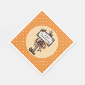 Happy Thanksgiving Sign  スタンダードランチョンナプキン (角)