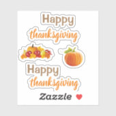 Happy thanksgiving Stickers シール (シート)