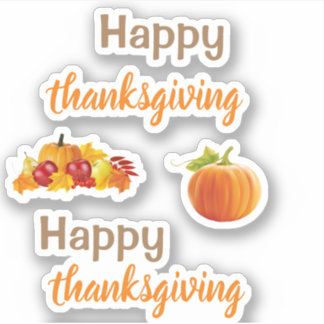 Happy thanksgiving Stickers シール