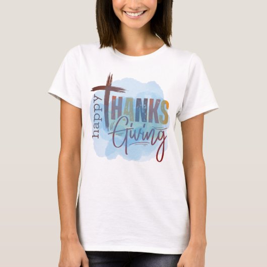 Happy Thanksgiving Sweatshirt | Cozy Fall Apparel Tシャツ (正面)