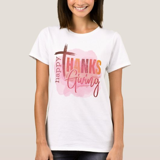 Happy Thanksgiving Sweatshirt | Cozy Fall Apparel Tシャツ (正面)