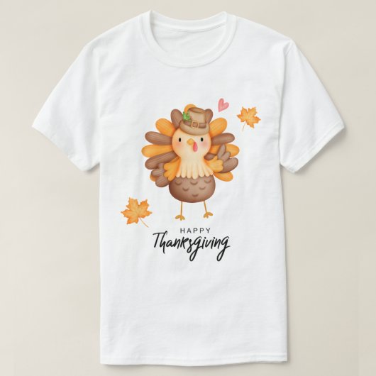 Happy Thanksgiving T-Shirt Tシャツ (デザイン正面)