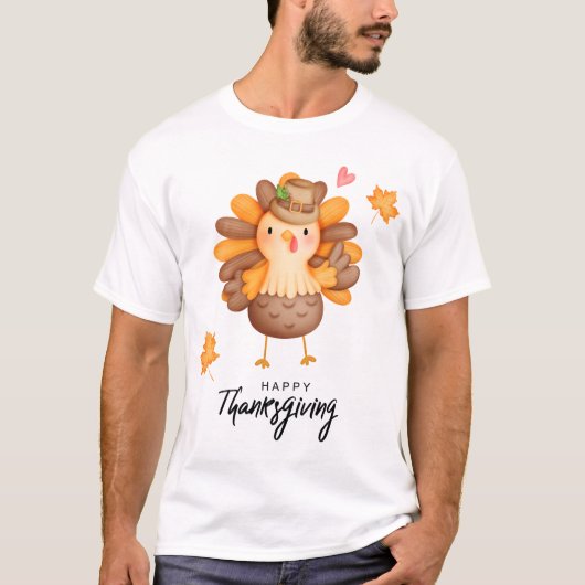 Happy Thanksgiving T-Shirt Tシャツ (正面)