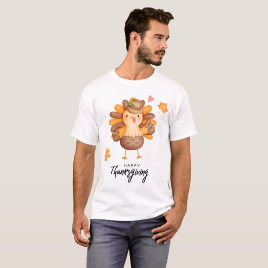 Happy Thanksgiving T-Shirt Tシャツ (正面フル)