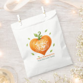 Happy Thanksgiving Thankful Heart Pumpkin  フェイバーバッグ (クリップ留めされた状態)