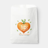 Happy Thanksgiving Thankful Heart Pumpkin  フェイバーバッグ (正面)