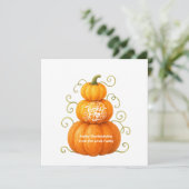 Happy Thanksgiving Thankful Pumpkins シーズンカード (スタンド正面)