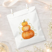 Happy Thanksgiving Thankful Pumpkins フェイバーバッグ (クリップ留めされた状態)