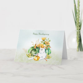 Happy Thanksgiving The Cat サンキューカード