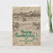 Happy Thanksgiving The Harvest Vincent van Gogh カード (正面)