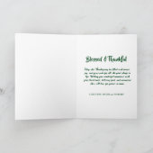 Happy Thanksgiving The Harvest Vincent van Gogh カード (内部)