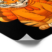 Happy Thanksgiving Tiger Women Boys Girls Kids Out ポスター (角)