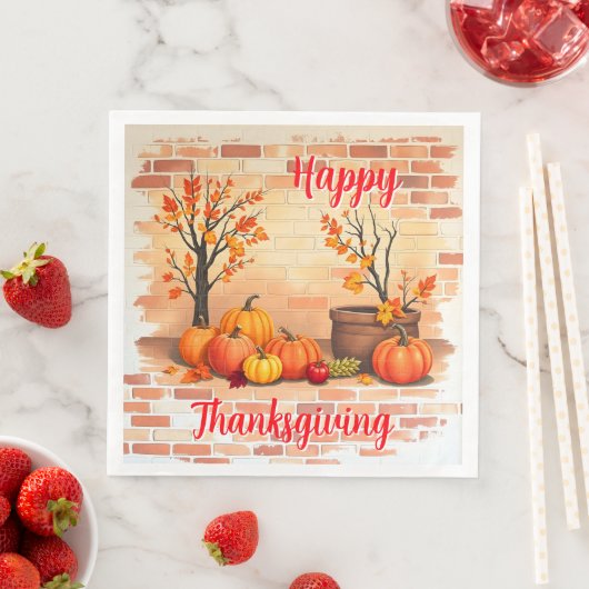 Happy Thanksgiving Trendy Beautiful Fall (インサイチュ)