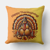 Happy Thanksgiving Turkey クッション (正面)