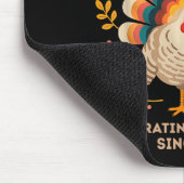 Happy Thanksgiving Turkey Celebrating Immigrants S マウスパッド (コーナー)
