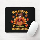 Happy Thanksgiving Turkey Family Dinner Thanksgivi マウスパッド (マウス)