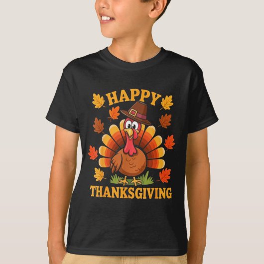 Happy Thanksgiving Turkey Family Dinner Thanksgivi Tシャツ (正面)