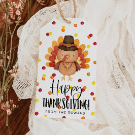 Happy Thanksgiving Turkey Gift Tag ギフトタグ