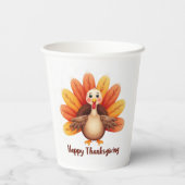 Happy Thanksgiving Turkey Paper Cups 紙コップ (裏面)