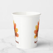 Happy Thanksgiving Turkey Paper Cups 紙コップ (左)