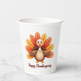 Happy Thanksgiving Turkey Paper Cups 紙コップ