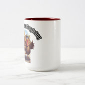 Happy Thanksgiving Turkey Parade ツートーンマグカップ (中央)