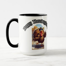 Happy Thanksgiving Turkey Parade マグカップ