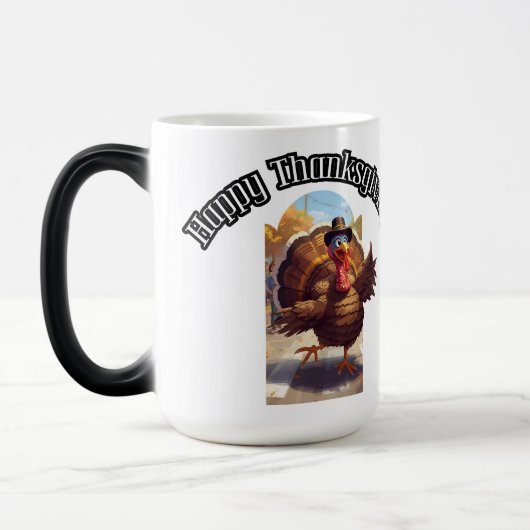 Happy Thanksgiving Turkey Parade モーフィングマグカップ (左)
