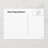 Happy Thanksgiving Wine Country Cute シーズンポストカード (裏面)