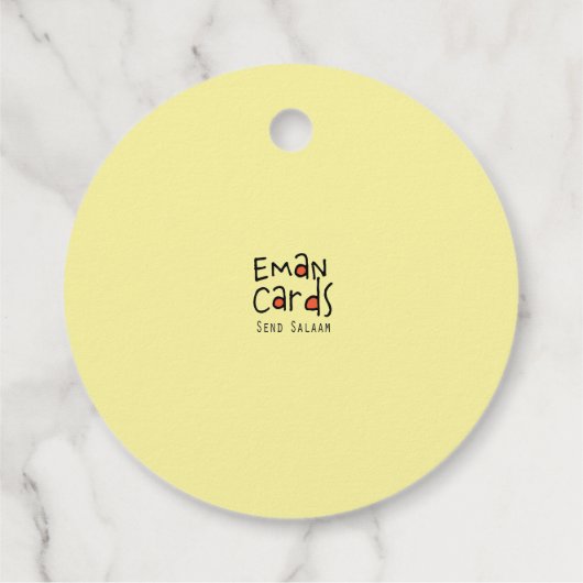 Happy Thanksgiving - Yellow Theme フェイバータグ (裏面)