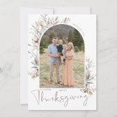 Happy Thanxsgivingフォトカード シーズンカード (正面)