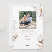 Happy Thanxsgivingフォトカード シーズンカード (裏面)