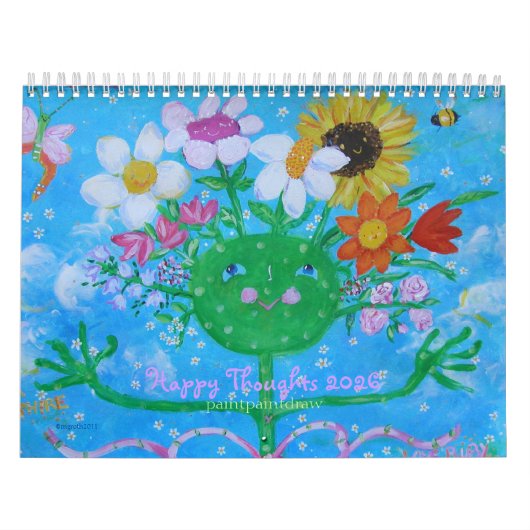 Happy Thoughts 2025カレンダー カレンダー (カバー)