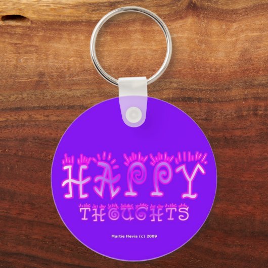 Happy Thoughts (6a) Keychain キーホルダー (正面)