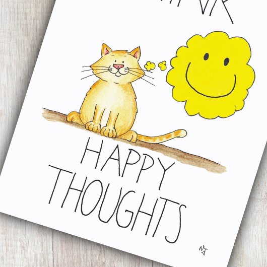 HAPPY THOUGHTS by Nicole Janes ポストカード