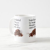 Happy Thoughts Coffee Bean Quote  コーヒーマグカップ (正面左)