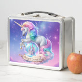 Happy Thoughts Unicorn Castle Metal Lunchbox メタルランチボックス (インサイチュ)