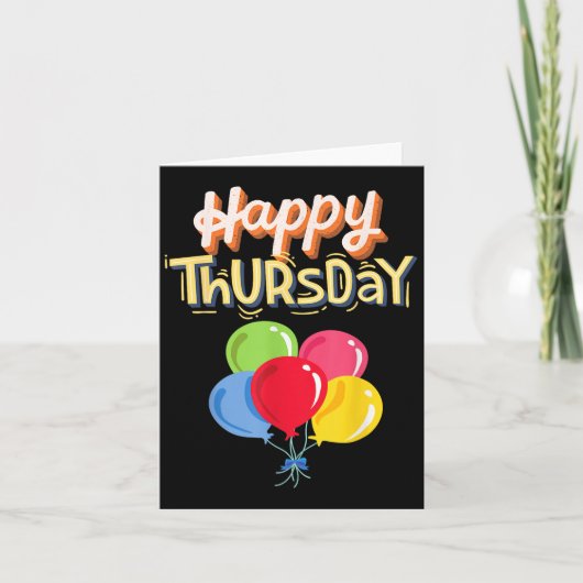 Happy Thursday – モチベー前向きションボカラフルール カード (正面)