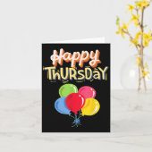 Happy Thursday – モチベー前向きションボカラフルール カード (黄色い花)