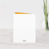 Happy tikiカスタマイズ可能なあらゆる大事な行事カード カード (裏面)