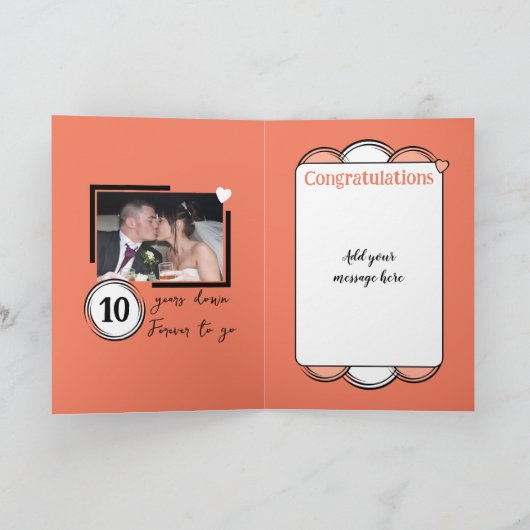 Happy Tin 10th Anniversary 2写真名coral カード (内部)