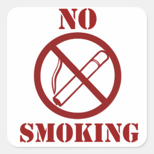 Happy to be Smoke Free スクエアシール