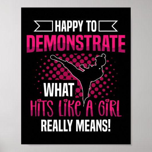 Happy To Demonstrate What Hits Like A Girl Really ポスター (正面)