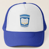 Happy To Serve You NYC Greek Coffee Cup Hat キャップ (正面)